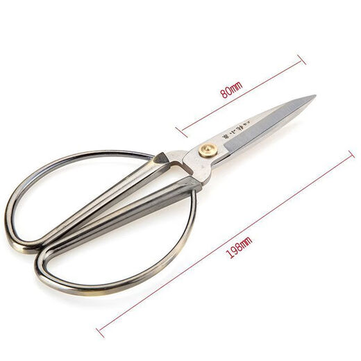Scissors household stainless steel alloy scissors bronze scissors office scissors QMY20001234 4 bronze extra small length 12 very small