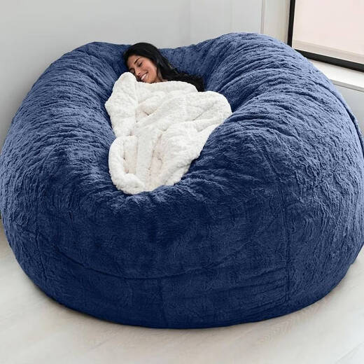 咏幻豆包人造毛皮豆豆沙发可5FT6FT7FT源头 绿色 5.00x5.00cm布套13565cm