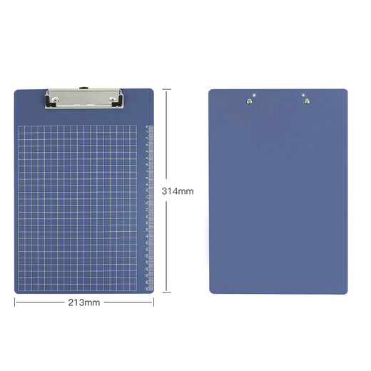 Clip de plaque métallique Befon Clip Clip Données Données Document Document Document Writing and Writing Document Pad Copie et test Paper Clip Copying and Posting Pad Writing Pad Blue 9855