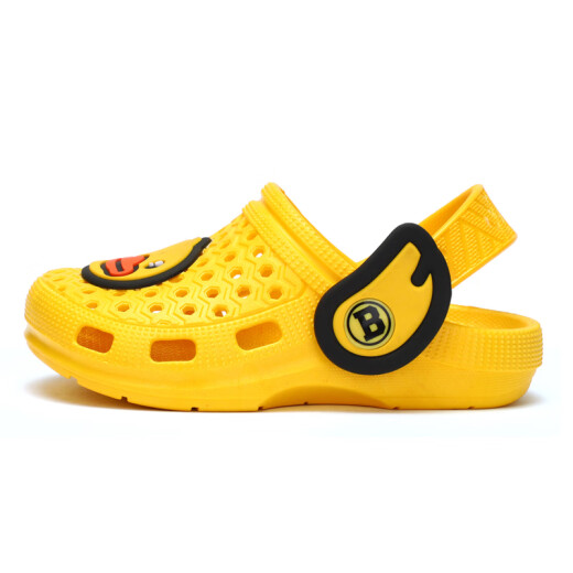 B.Duck Little Yellow Duck Children's Shoes Boys' Slippers Summer Children's Sandals Slippers Croc Shoes Indoor Household Shoes Comfortable B207A5925 Yellow 32