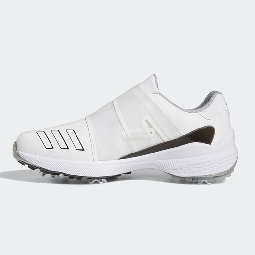 Adidas Golf Chaussures Boa étanche Boa Men Twist confortable Nailled non-glip Sports Chaussures Gy9713 Blanc / noir / argent 40,5