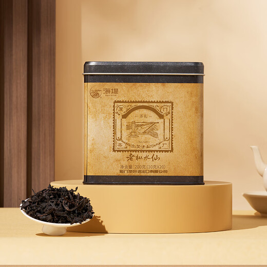 海堤（SEA DYKE）中茶乌龙茶茶厂系列武夷岩茶老枞水仙特级200g足火罐装口粮茶叶