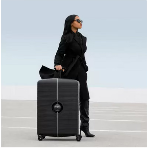 Samsonite 30 pouces Universal Ibon Trolley Case Suitcase Suitcase Business Multifonction 134382 Étude à l'étranger Box Black