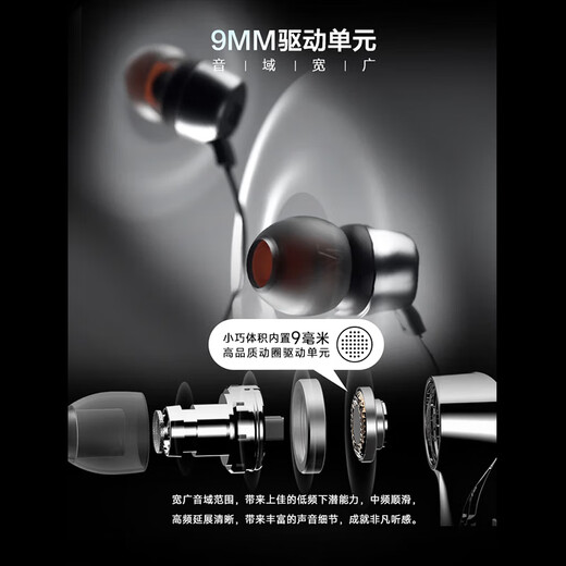 JBL TUNE310C Wired Headphone Type-C Interface Stereo In-Ear Headphones Computer Headphones Suitable for Huawei Apple USB-C Interface Mobile Phones [New Product in 2024] Blue