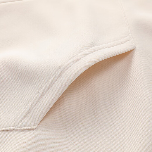 Charles Heart and Wang Churan's same style velvet cardigan hooded sweatshirt for men and women simple top casual jacket light khaki M