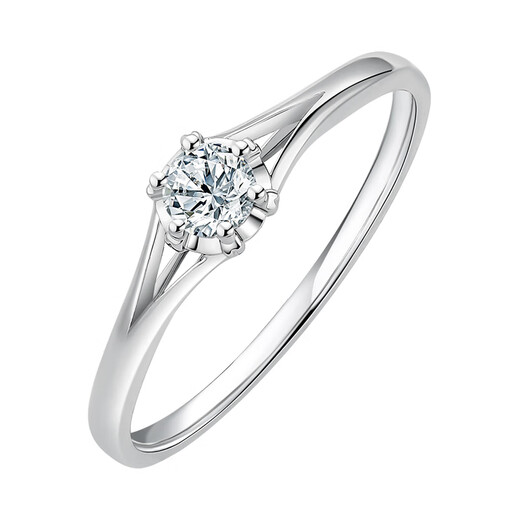 Saturday blessing 18k gold diamond ring women's love proposal diamond ring KGDB021074 about 8 minutes 12th birthday gift