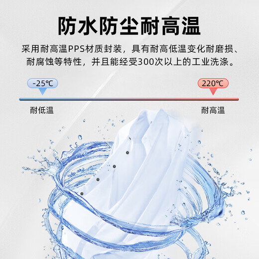 WYUAN 超高频rfid纽扣标签圆形耐高温UHF洗涤电子标签衣服织物管理 PPS50-15693【直径50mm厚3.6mm】 100个