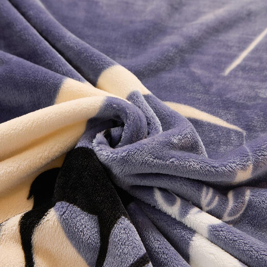 Yalu winter nap blanket thickened blanket single home air conditioning blanket office cover blanket bed sheet student lunch blanket starry sky deer BZ [dual use of bedding] 150x200cm single blanket