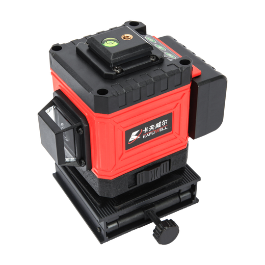 Kraftwell infrarouge Niveau de haute précision Strong Light Line mince Ligue automatique nivelant vert clair bleu extérieur laser portable 8-wire + deux batteries JG3891A
