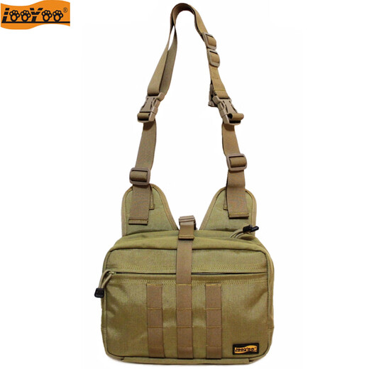 
LooYoo A13 Military Fan Outdoor Tactical Saddle Bag Shoulder Bag Sports and Casual Chest Bag Handheld Multifunctional Bag 1050D Nylon Khaki