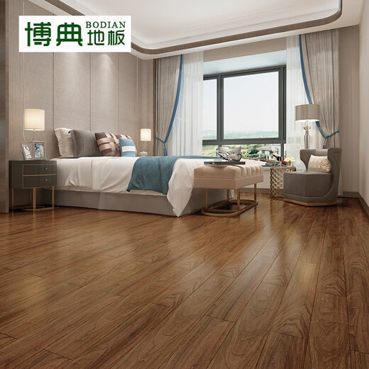 Umweltfreundliche Bodian ENF-Klasse Neues Dreischicht mit massivem Holz Laminatböden für wasserdichte Verschleiß-resistenten Erdheizheizungskern dreischichtiger Holzboden BD687 15 mm dick