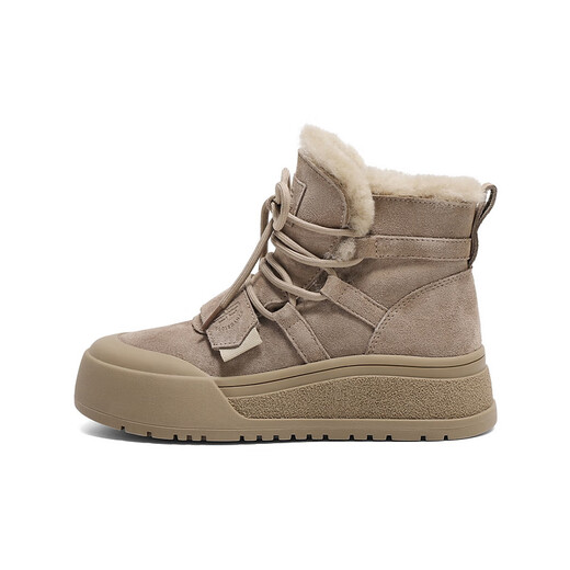 Belle Fashion Outdoor Snownoor Snow Boots Женский торговый центр теплой плюс флисовые ботинки D1R1DD4 Хаки 38