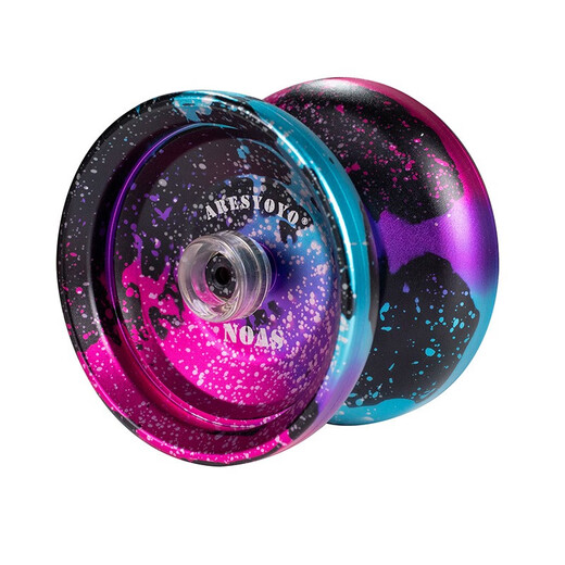 Yunya Yo-Yo game special metal dead sleep professional 10 bead bearing yo-yo toy aluminum alloy yoyo ball gm blacklan silver dot

