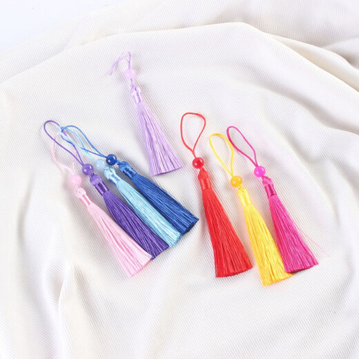 Jingji Tassel Tassel Classic Bookmark Tassel Fan Pendant DIY Accessories Material Hanging Jewelry Accessories Pendant Decorative Tassel Tassel Tassel 10 Pieces Random Color