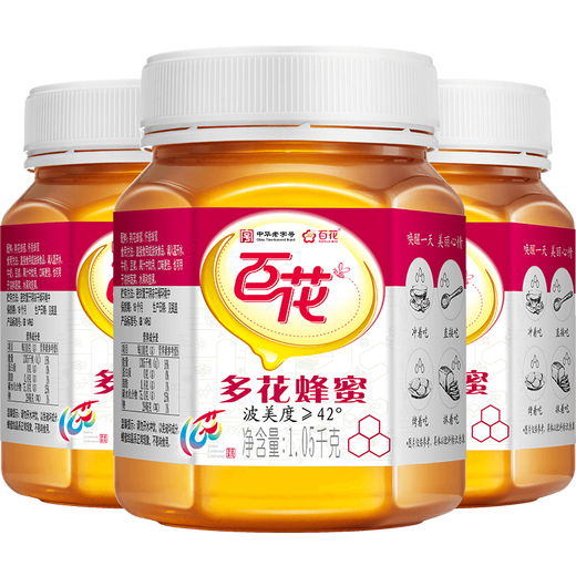 Baihua Duohua honey 1050g*3 bottles Natural honey Chinese time-honey