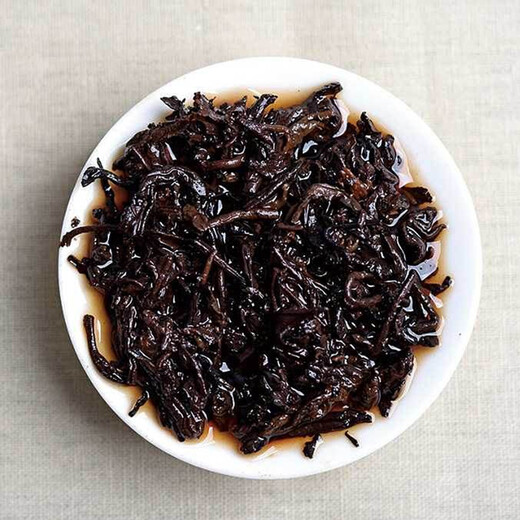 China Tea Brand Pu'er Tea Ripe Tea Auspicious Ruyi Tea Cake Ripe Pu 357g COFCO Group Tea Leaves