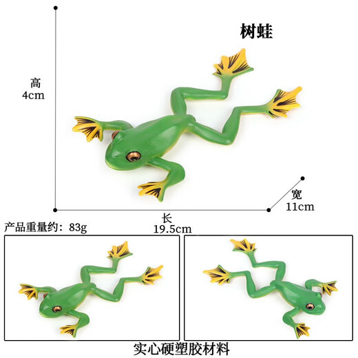 Oenux Simulation cognitive grenouille jouet solide enfant de poupée pour enfants Small Ornaments Bullfrog Frog Frog Bullfrog Frog Toad 1429 Africain Reed Frog