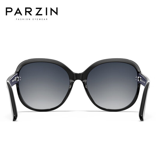 Parzin Polarisierte Sonnenbrille Frauen Mode großer Rahmen Tac HD Objektiv Fahren Sonnenbrillen Geschenk PZ9908 Schwarzer Rahmen grau Film