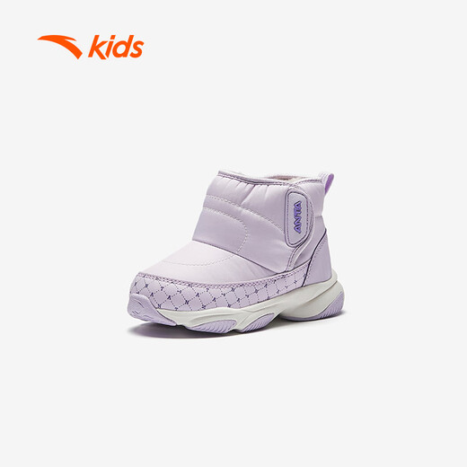 ANTA children's boys and girls infant cotton shoes warm boots to keep out the cold infants and toddlers plus velvet high-top cotton shoes A22440057
