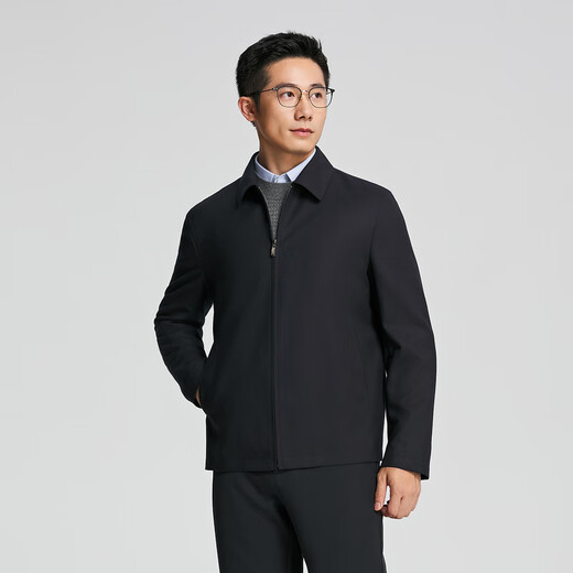 Youngor (YOUNGOR) single executive jacket men's lapel business single jacket all wool fabric shape-proof and durable shopping mall same style Navy YJJK415462FFA L 175/96A