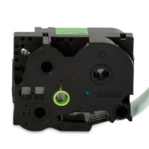 Ett label belt suitable for brother label machine ribbon TZe-Z661 261 161 461 561 label printer ribbon 36mm green background black letter E-Z761*8 simple version