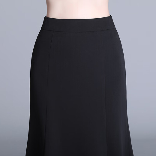 Ou Weimai falda para mujeres 2024 Spring y otoño Nuevo estilo de moda y elegante cintura alta Slumming Falda de cadera de un solo paso para mujeres 1276 MAHAKI M/2 pies-27 Tamaño