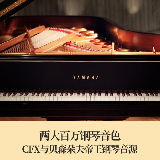 雅马哈（YAMAHA）电钢琴CLP725/735/745/825/835/845实木立式钢琴专业88重锤键盘 CLP-835烤漆黑官方标配+全套配件