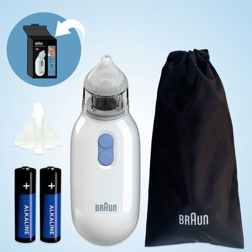 Braun BNA100US Electric nasal suction device for infants and toddlers, fast and gentle, automatic shutdown function