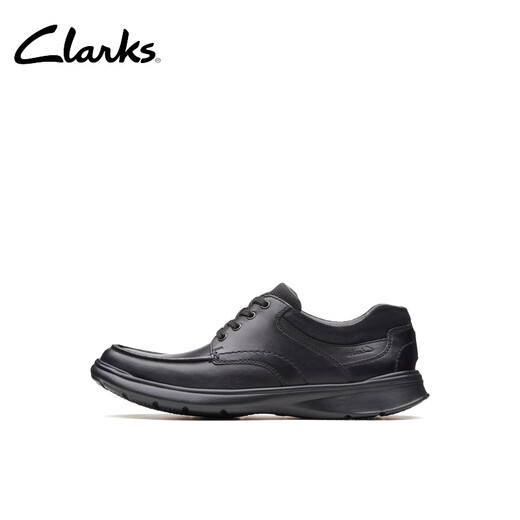 Clarks Leco Cui series men's shoes classic cowhide thick-soled leather shoes low-top comfortable casual leather shoes black 261373858 smooth style 42