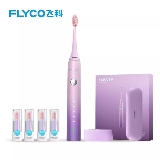 Feike Sonic Electric Toothbrush Adult Men and Women Couples Gift Box Set Automatic Electric Toothbrush Feike FT7105 (Deep Sea Blue) 4 original brushes in total