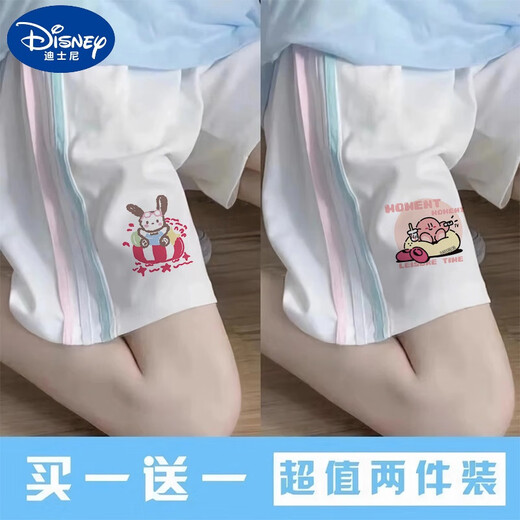 迪士尼（Disney）女童休闲运动短裤夏季新款玉桂狗童装薄款儿童宝宝洋气时髦五分裤 白色-1105【单件】 150cm