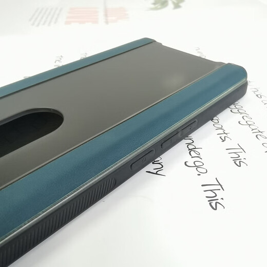 德曼尼 vivoS17手机壳磁吸s17pro翻盖s17t保护套17e素皮vivo系列新款全包防摔商务 青山黛【S17/S17pro/S17t通用】含软膜