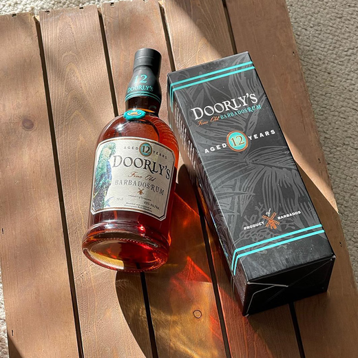 四方朗姆酒 巴巴多斯进口洋酒朗姆酒烘焙 黑朗姆 白朗姆莫吉托调酒基 四方多莉12年朗姆酒 700mL 1瓶