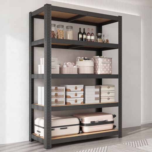 Nanbowan trunk storage rack for storage rack for floor-standing multi-layer suitcase storage rack against wall shelf display cabinet for household use upgrade and deepen 5 layers 12040cm-white