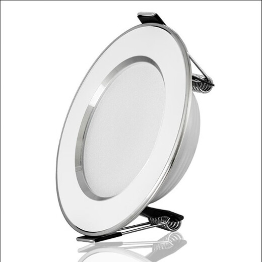 XMSJLED downlight straw hat ceiling lantern recessed living room simple household lamp hole lamp hole 15W white light opening 1315cm white gold