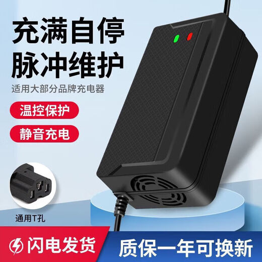 Suitable for Chaowei Tianneng universal two-wheeled and three-wheeled electric vehicle battery car charger 48V60V72V96V20AH full self-stop 60V20AH universal T hole