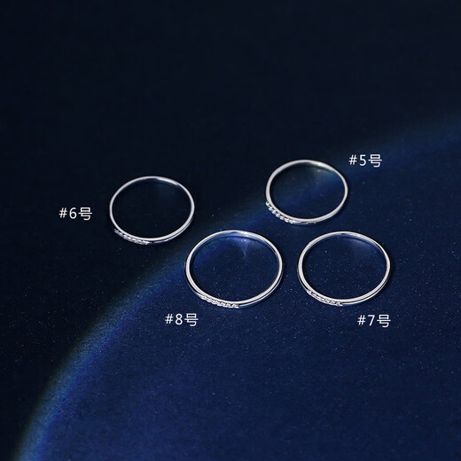 Su Shiliu S925 silver ring female niche design closed ring single tail ring index finger ring ring light luxury simple personality US No. 5