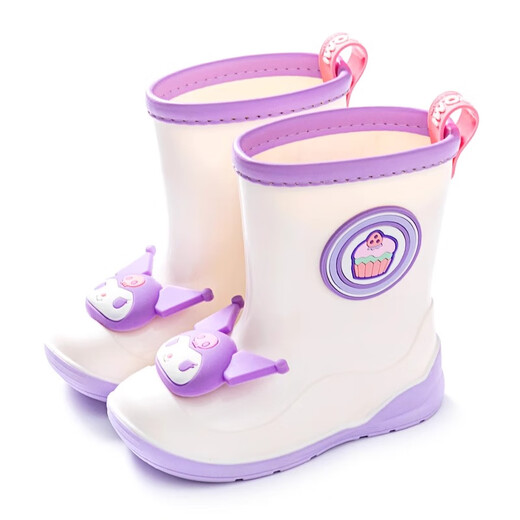 Hello Kitty Kulomi Children's Rain Shoes Girls Rain Boots 2024 New Sanrio Girl Water Shoes Kids Baby Children's Rubber Shoes 2504 Kulomi Inner Length 16.5cm 170