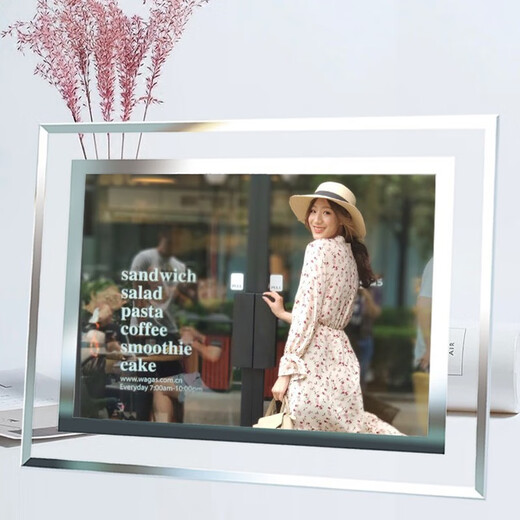 Zhenyun prints and develops photos and adds crystal photo frames to set the table 5 7 6 8 10 inches seven inches made into creative glass customized photos 7 inches 12.7*17.8cm table seven inches crystal photo frame + free photo development