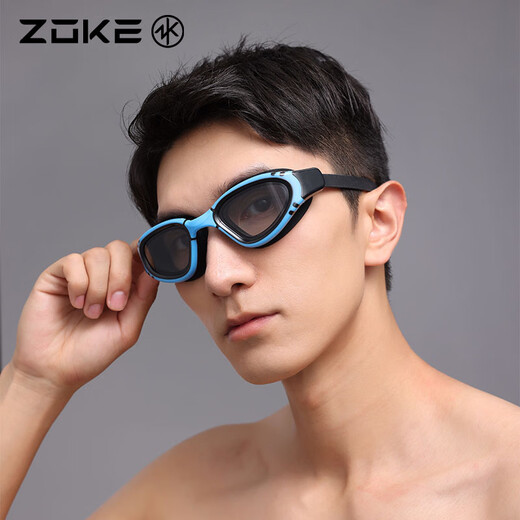 ZOKE swimming goggles waterproof, anti-fog, high-definition flat light, universal professional swimming goggles for men and women 624501102-2