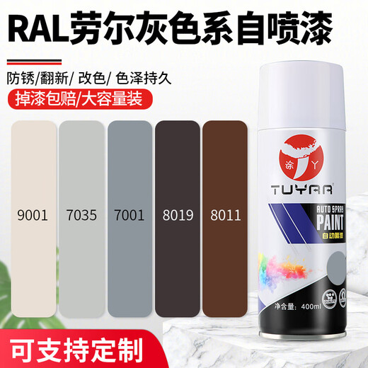 CLCEY劳尔色ral7035自喷漆轮毂汽车涂鸦墙面修复家具木器油漆灰色7035 粉彩蓝#RAL5024