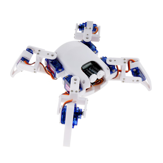 
UREBOT URB Four-legged Spider NodeMcu Eight Degree of Free Learning Robot Kit STEM WIFI mobile phone programming controllable black (DIY assembly MG90S