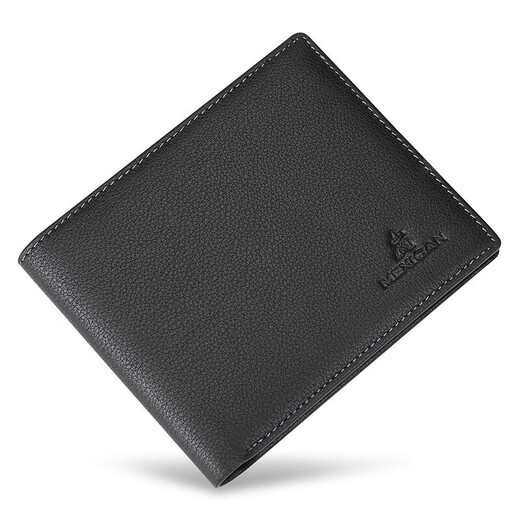 Billetera de espantapájaros de billetera para hombres capa superior de vaca