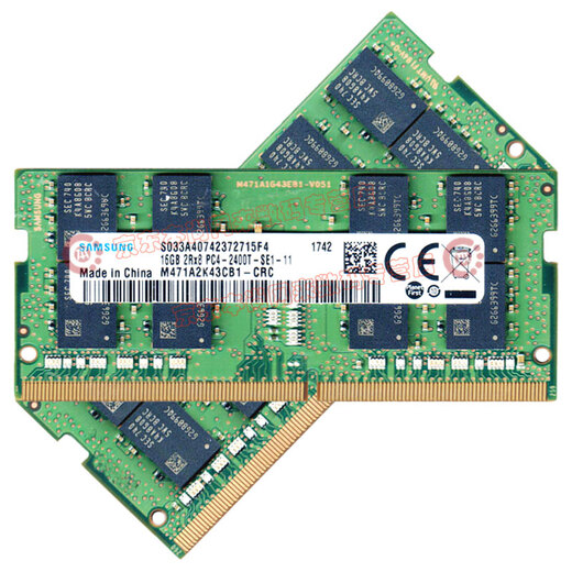 Samsung (SAMSUNG) original DDR4 PC4 fourth generation notebook all-in-one computer memory SODIMM suitable for Lenovo Dell Asus HP Acer Apple MSI QNAP DDR4 2400 16GB notebook memory