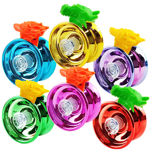 
Qixin yo-yo alloy children's toys entry-level live sleep yoyo ball competitive beginner boy yo-yo gold alloy yo-yo [with ring + colored rope]