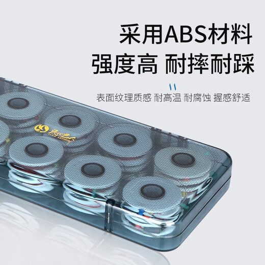 Folk artist multi-layer transparent main line box line box fishing line set accessories box fishing gear and fishing supplies 20-axis ordinary version empty box (excluding spools)