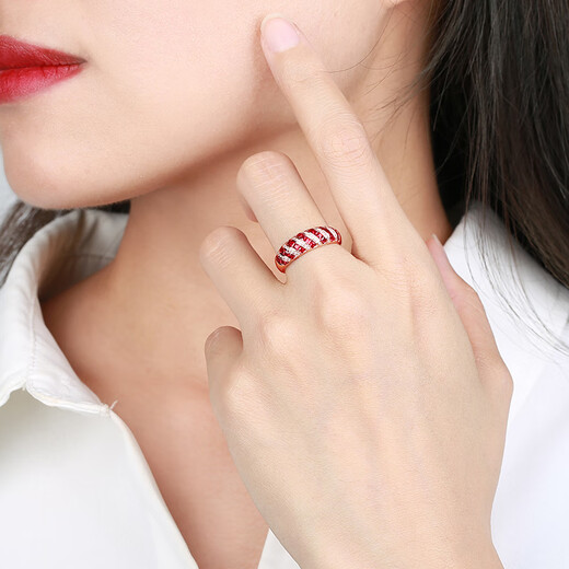 HEEKAIYI ring women's ruby ring luxury jewelry Chinese Valentine's Day birthday gift for wife and girlfriend <One thing, one certificate>