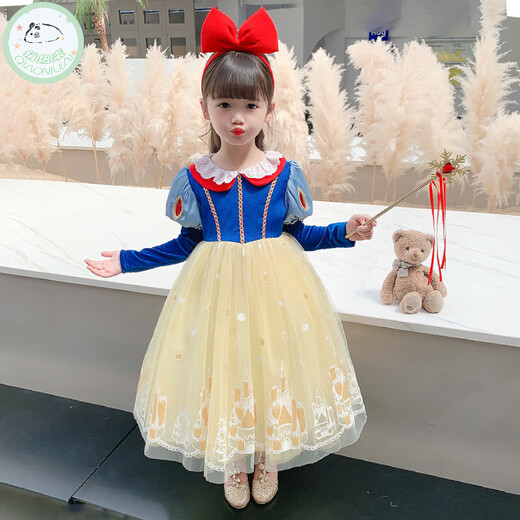 Sweet girl's Snow White dress summer style Frozen Elsa princess dress Six Day dress tutu skirt children's dress Snow White dress 120