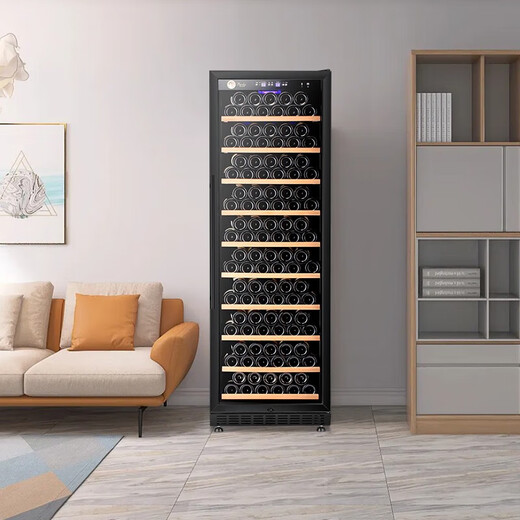 Bacchus red wine cabinet 190 bottles Constant temperature wine cabinet household commercial large capacity refrigerated wine cabinet champagne sparkling sake wine whiskey compressor villa wine cellar club YC-450 flat model - single temperature - height 1.8m 191 bottles