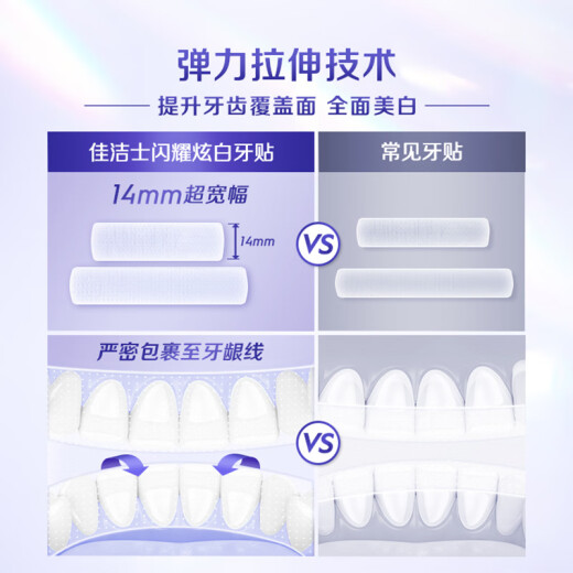 Crest Sparkling White Teeth Strips 14 pairs 28 pieces whitening, yellowing, stain removal, easy teeth whitening in 7 days